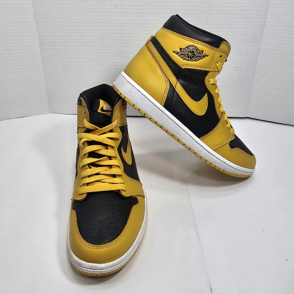 Nike Air Jordan Retro 1 High OG Pollen Size 8 Shoes Sneakers 555088 701 - Picture 9 of 11